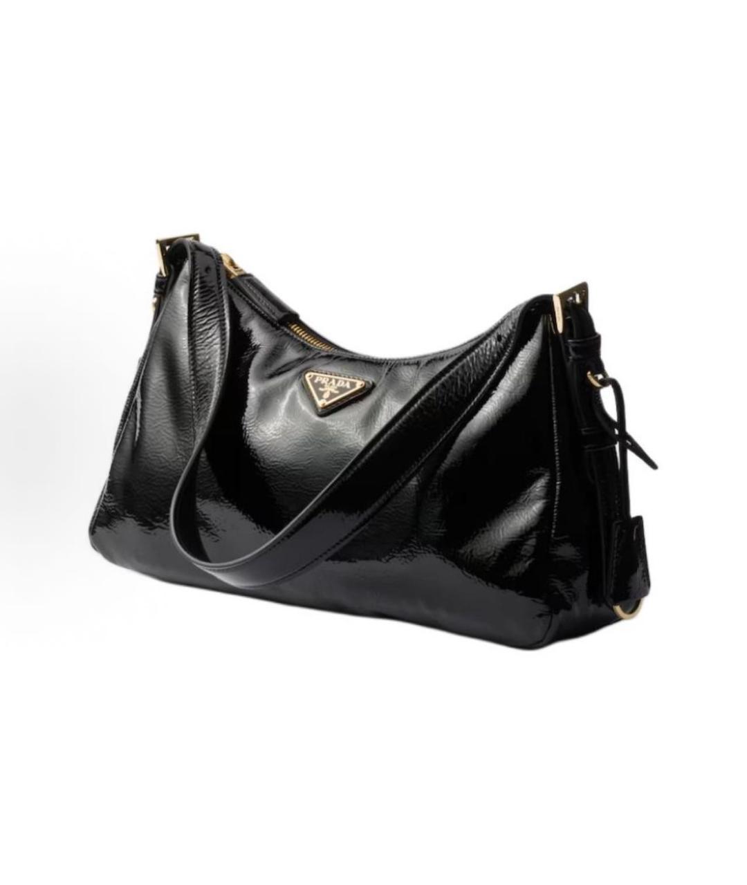 PRADA Черная кожаная сумка тоут, фото 3