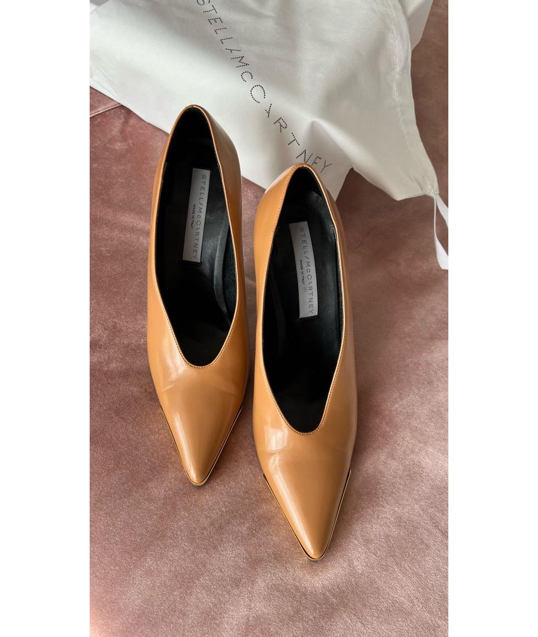 STELLA MCCARTNEY Коричневые туфли из лакированной кожи, фото 3