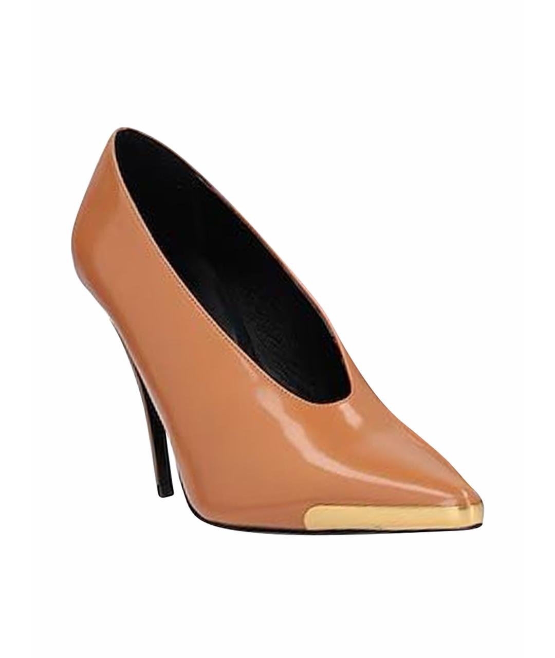 STELLA MCCARTNEY Коричневые туфли из лакированной кожи, фото 1