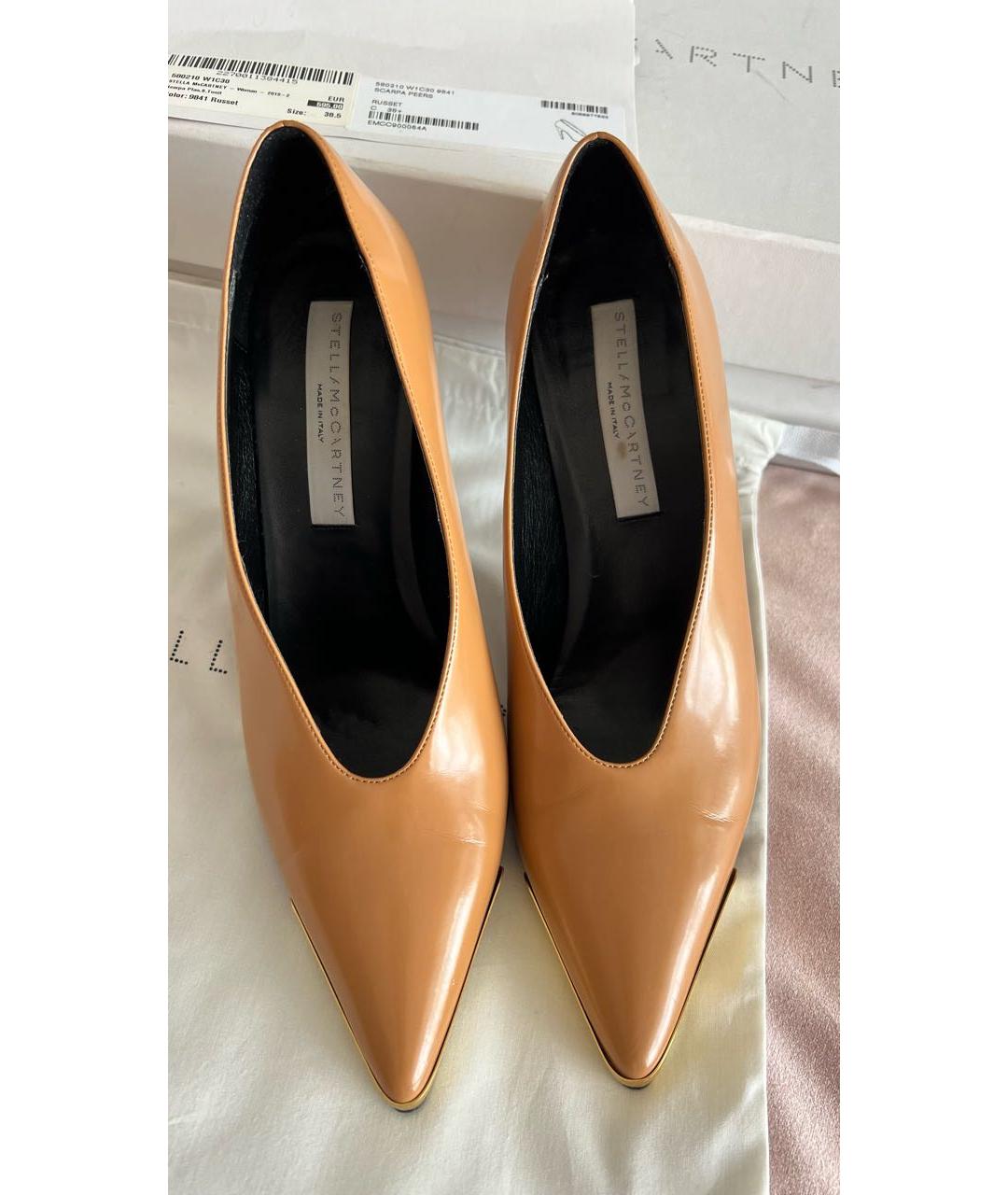 STELLA MCCARTNEY Коричневые туфли из лакированной кожи, фото 8