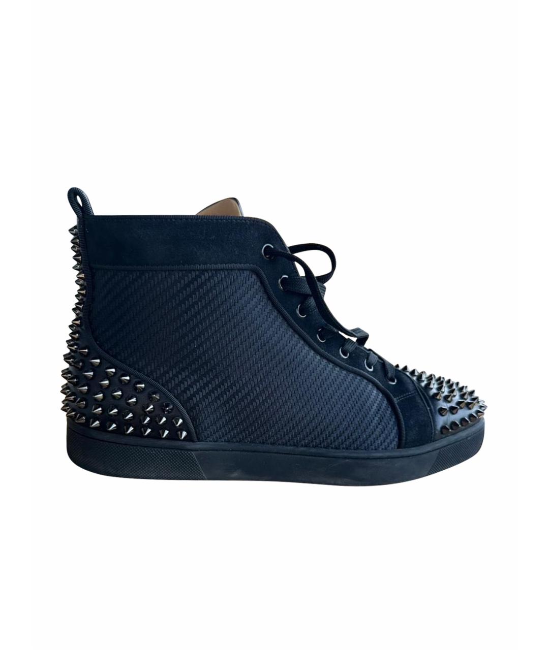 CHRISTIAN LOUBOUTIN Черные высокие кроссовки / кеды, фото 1