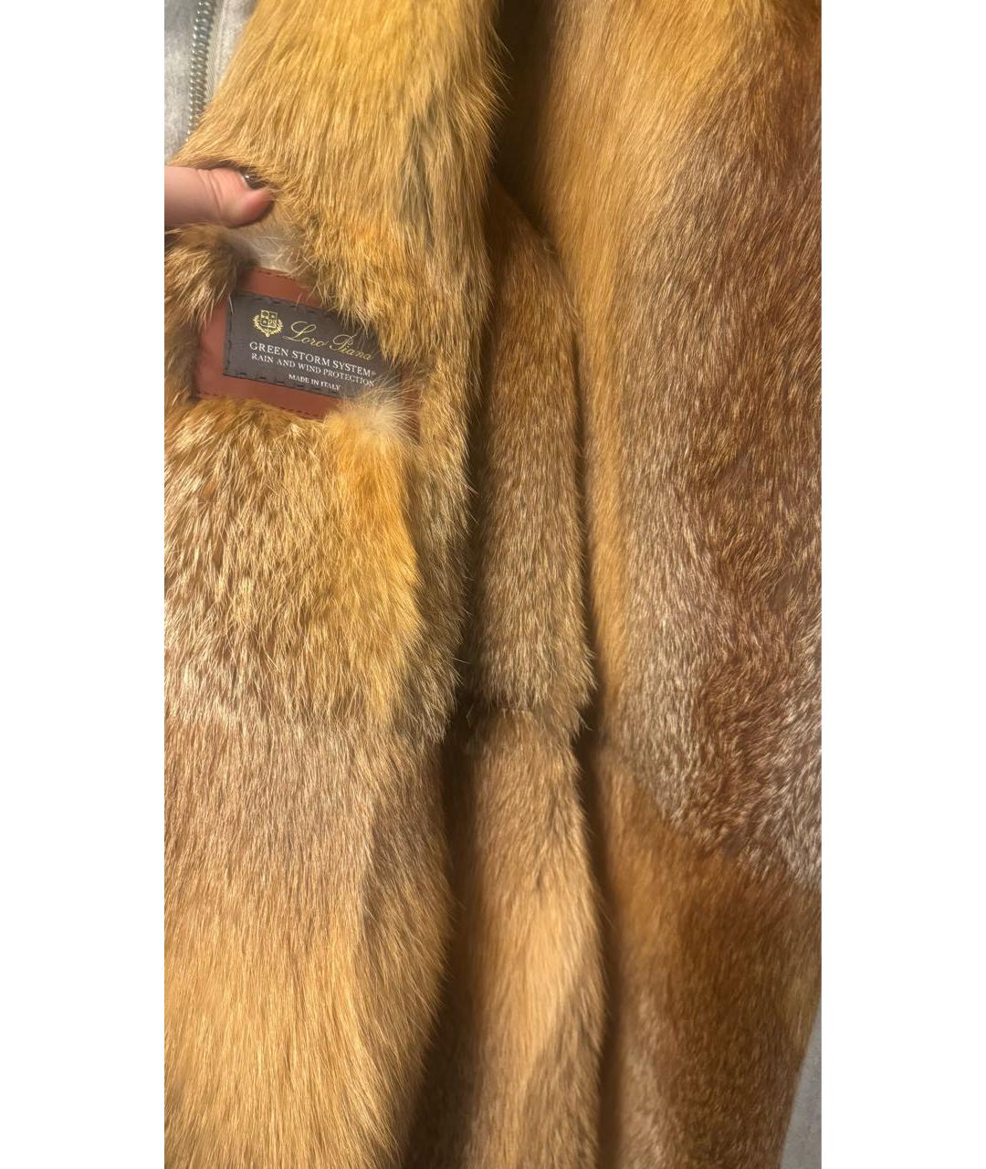 LORO PIANA Серая кашемировая парка, фото 4