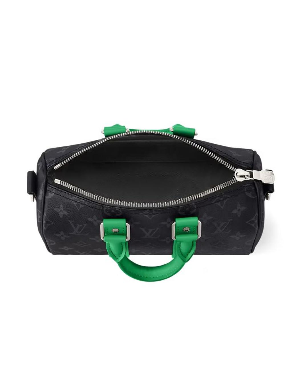 LOUIS VUITTON Черная кожаная сумка на плечо, фото 3