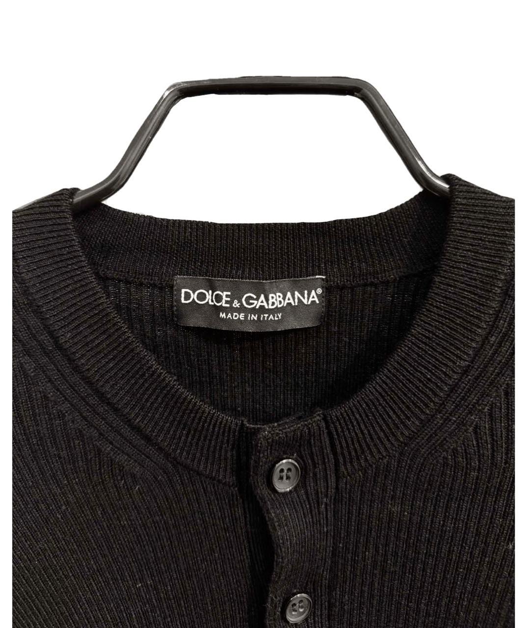 DOLCE&GABBANA Черная шерстяная водолазка, фото 3