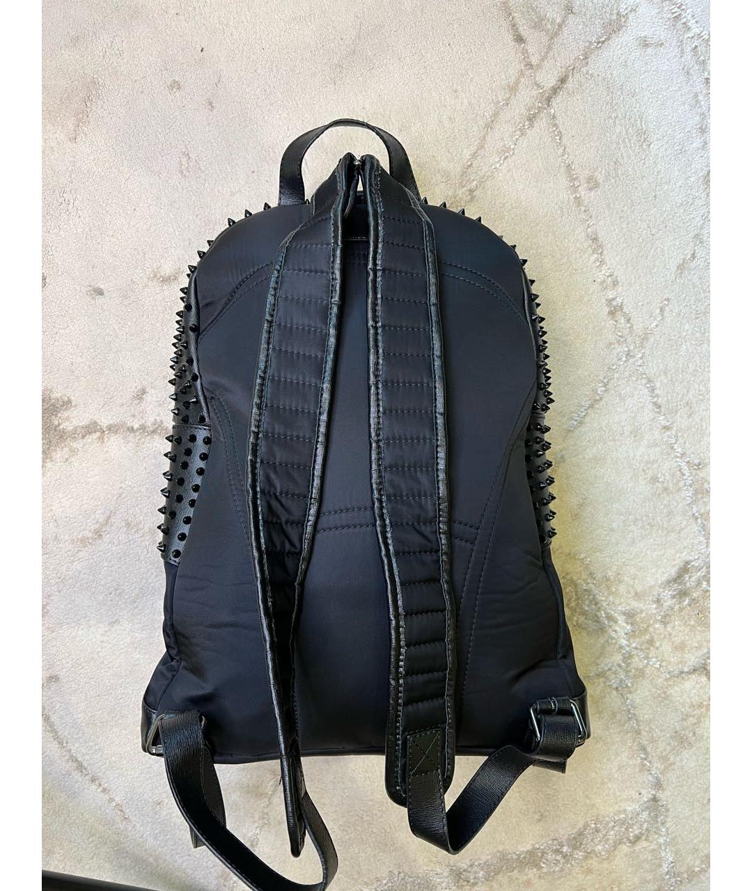 PHILIPP PLEIN Черный синтетический рюкзак, фото 3