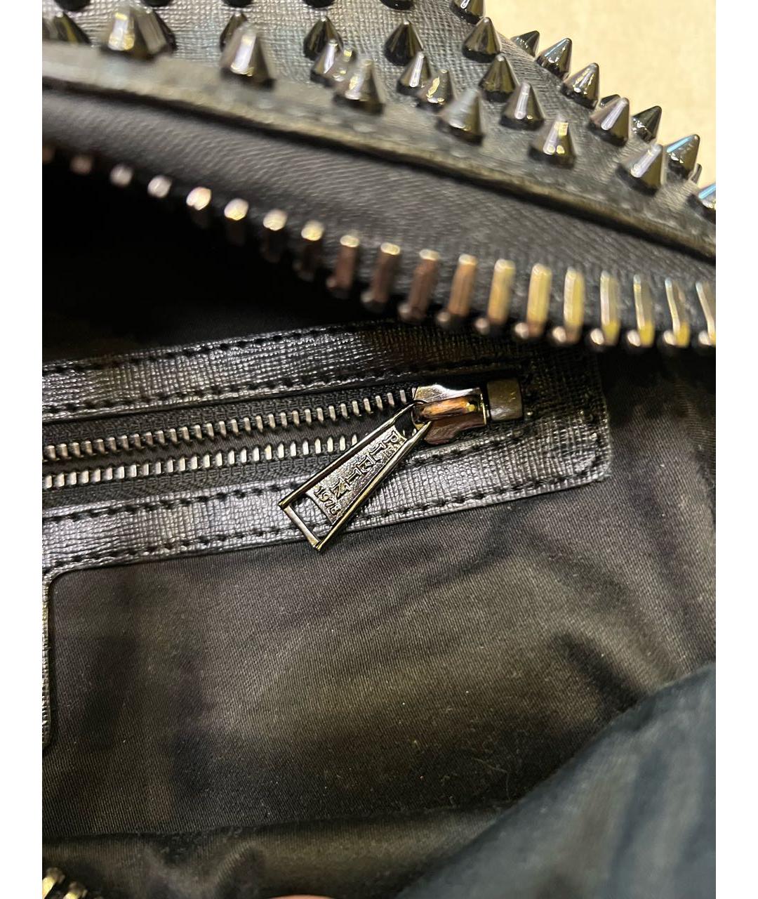PHILIPP PLEIN Черный синтетический рюкзак, фото 5