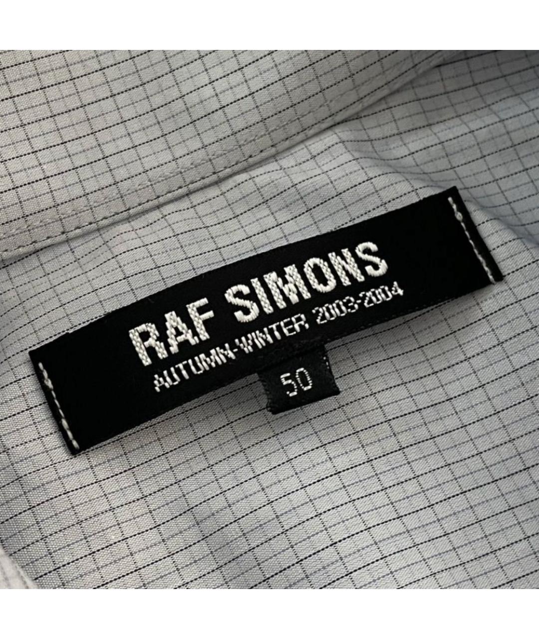 RAF SIMONS Голубая хлопковая классическая рубашка, фото 3