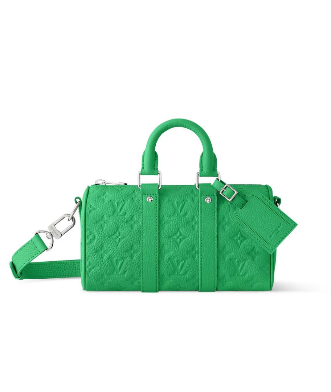 LOUIS VUITTON Зеленая кожаная сумка на плечо, фото 1