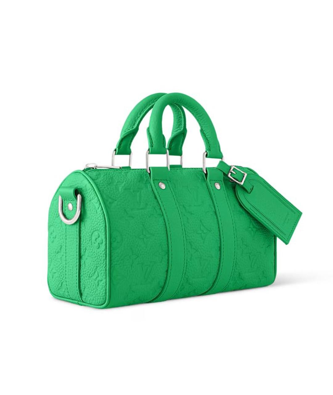 LOUIS VUITTON Зеленая кожаная сумка на плечо, фото 2
