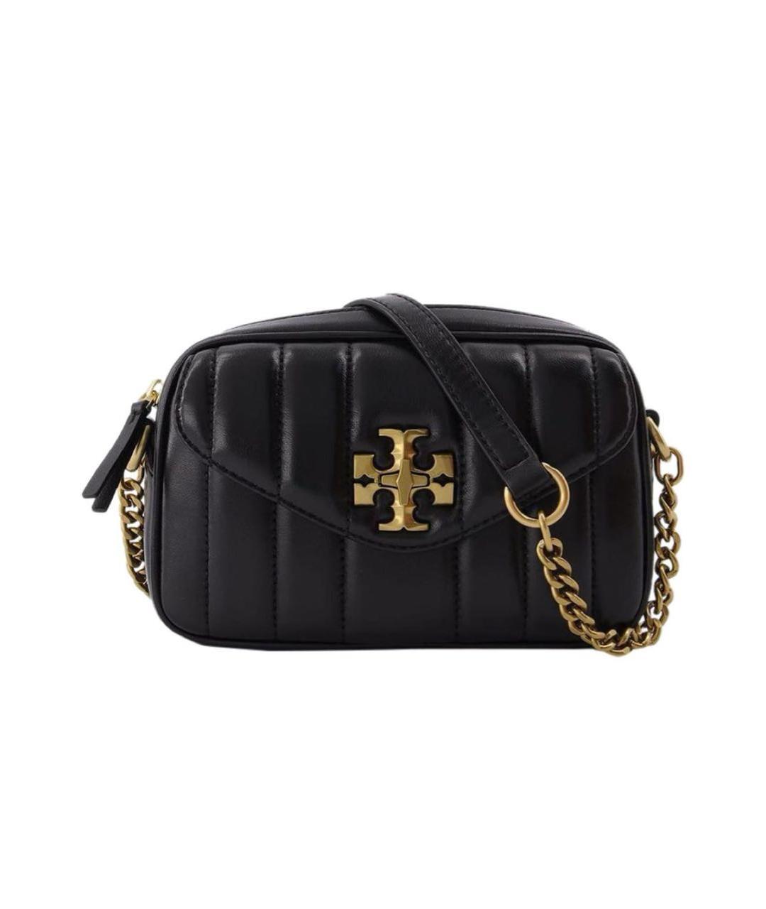 TORY BURCH Черная кожаная сумка через плечо, фото 1