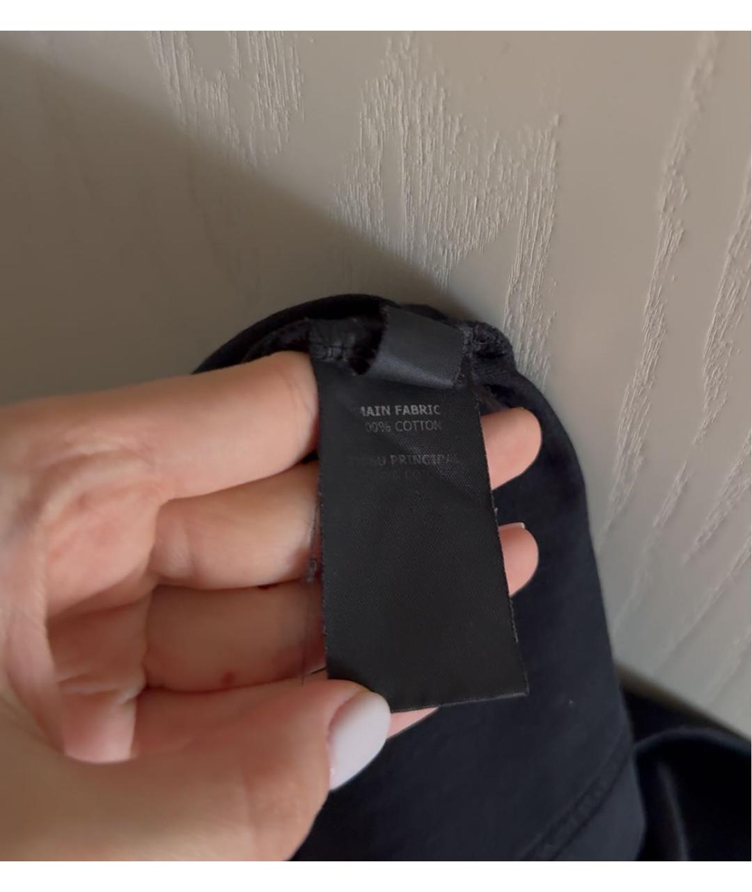VETEMENTS Черная хлопковая футболка, фото 5