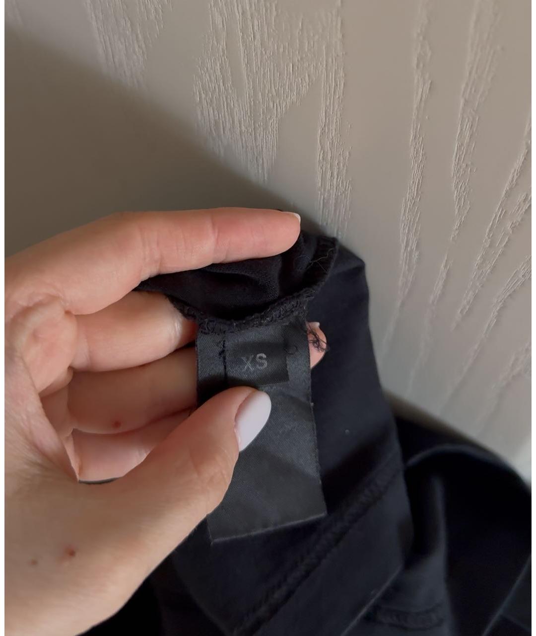 VETEMENTS Черная хлопковая футболка, фото 4