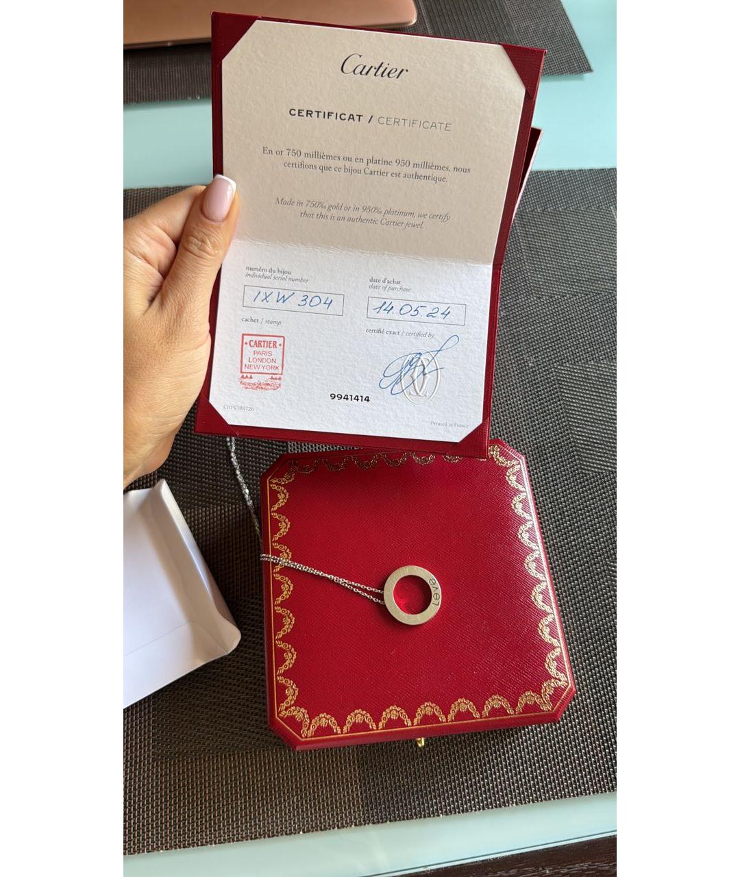 CARTIER Серебряная подвеска из белого золота, фото 4