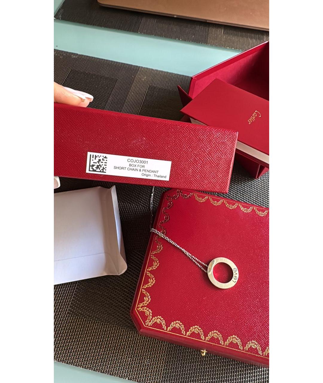 CARTIER Серебряная подвеска из белого золота, фото 5