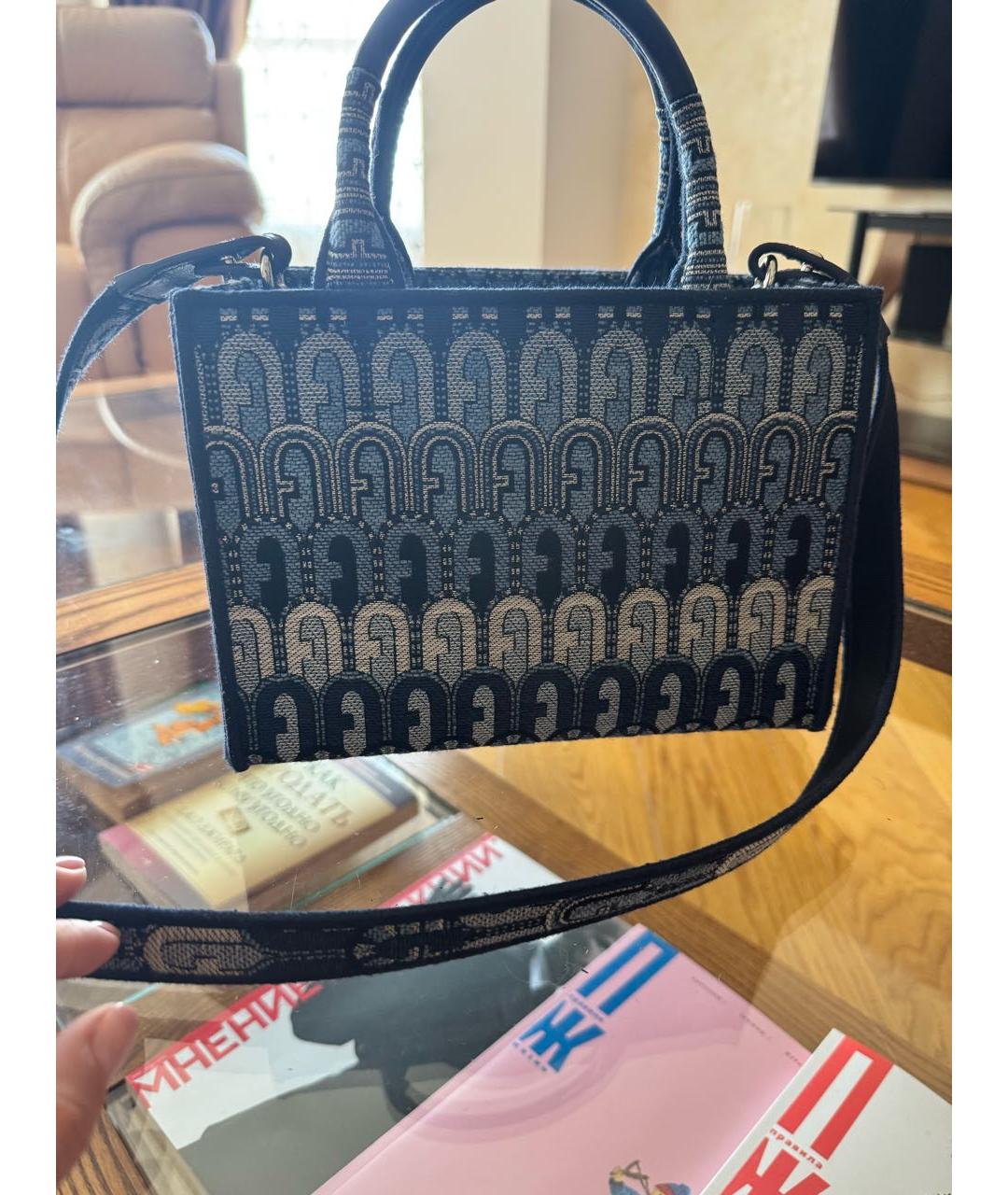 FURLA Синяя сумка тоут, фото 4