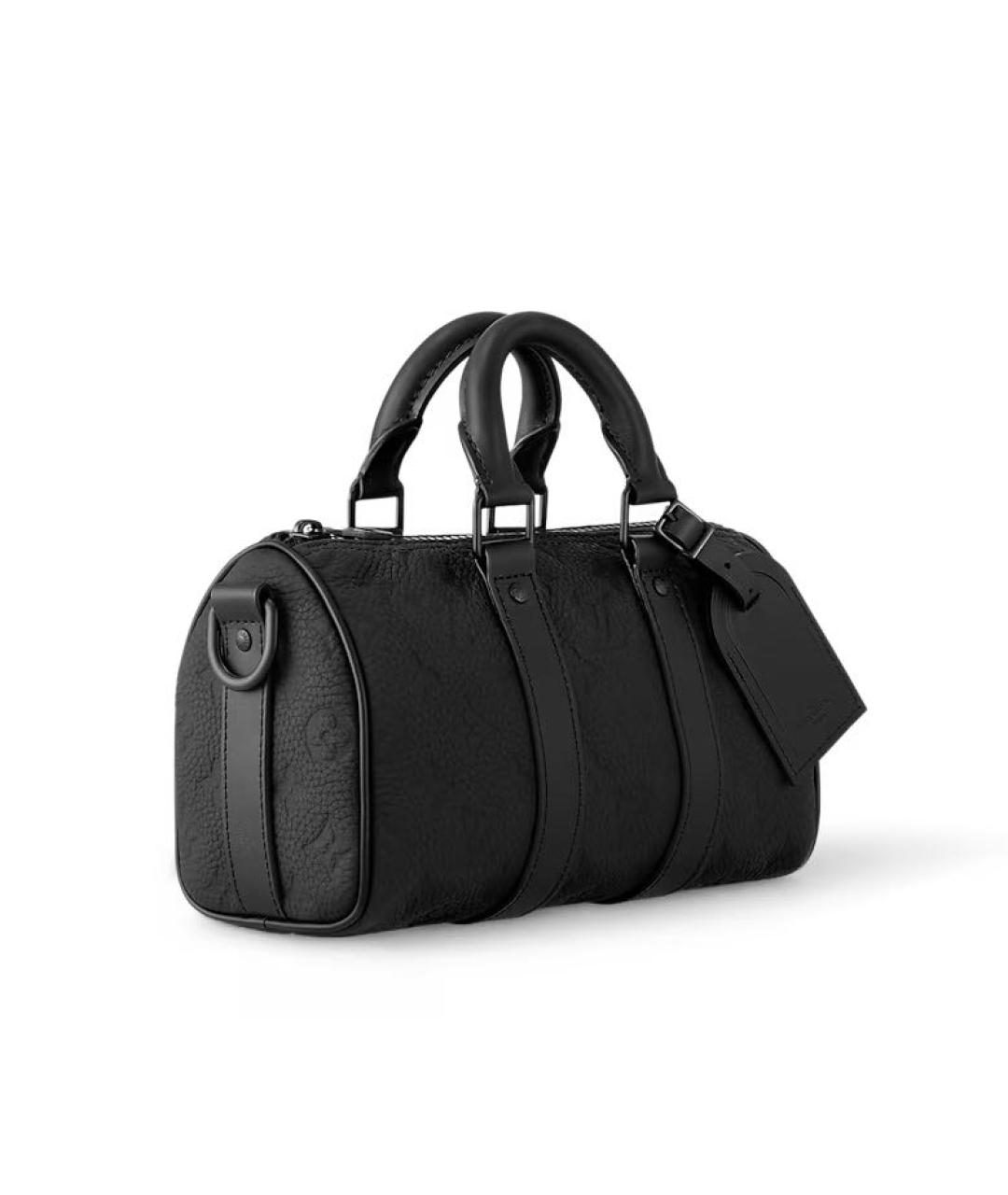 LOUIS VUITTON Черная кожаная сумка на плечо, фото 3