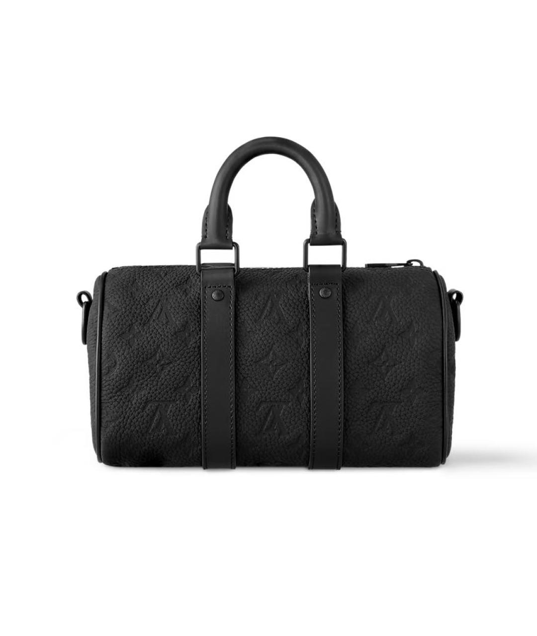 LOUIS VUITTON Черная кожаная сумка на плечо, фото 6