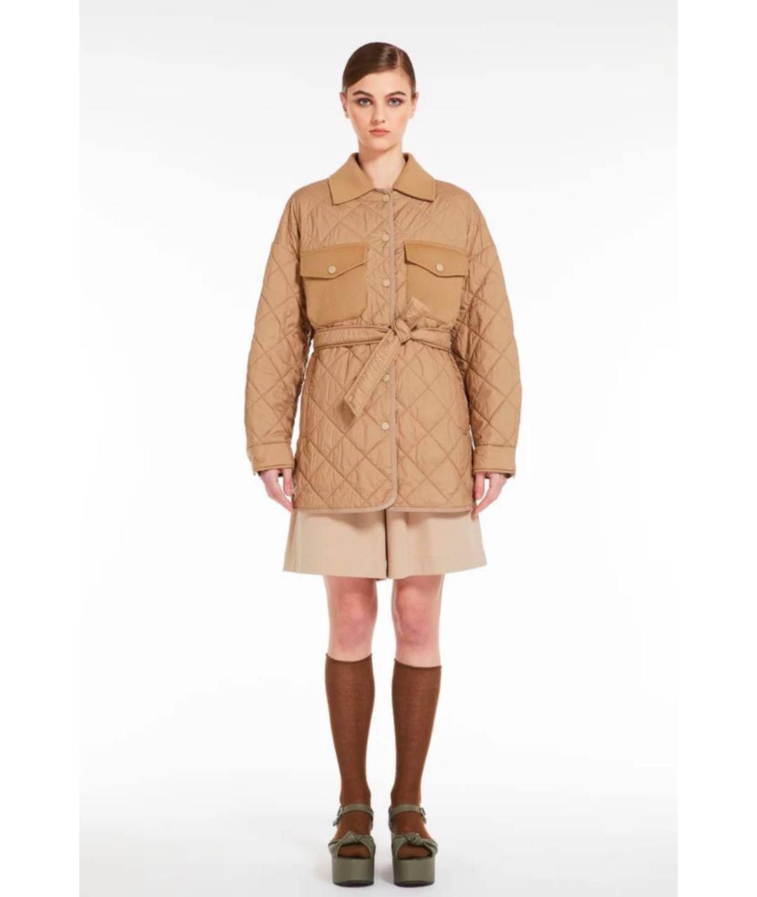 WEEKEND MAX MARA Бежевая шерстяная куртка, фото 2