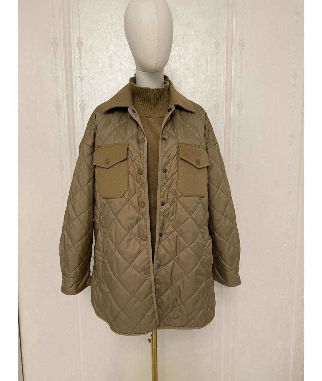 WEEKEND MAX MARA Бежевая шерстяная куртка, фото 7