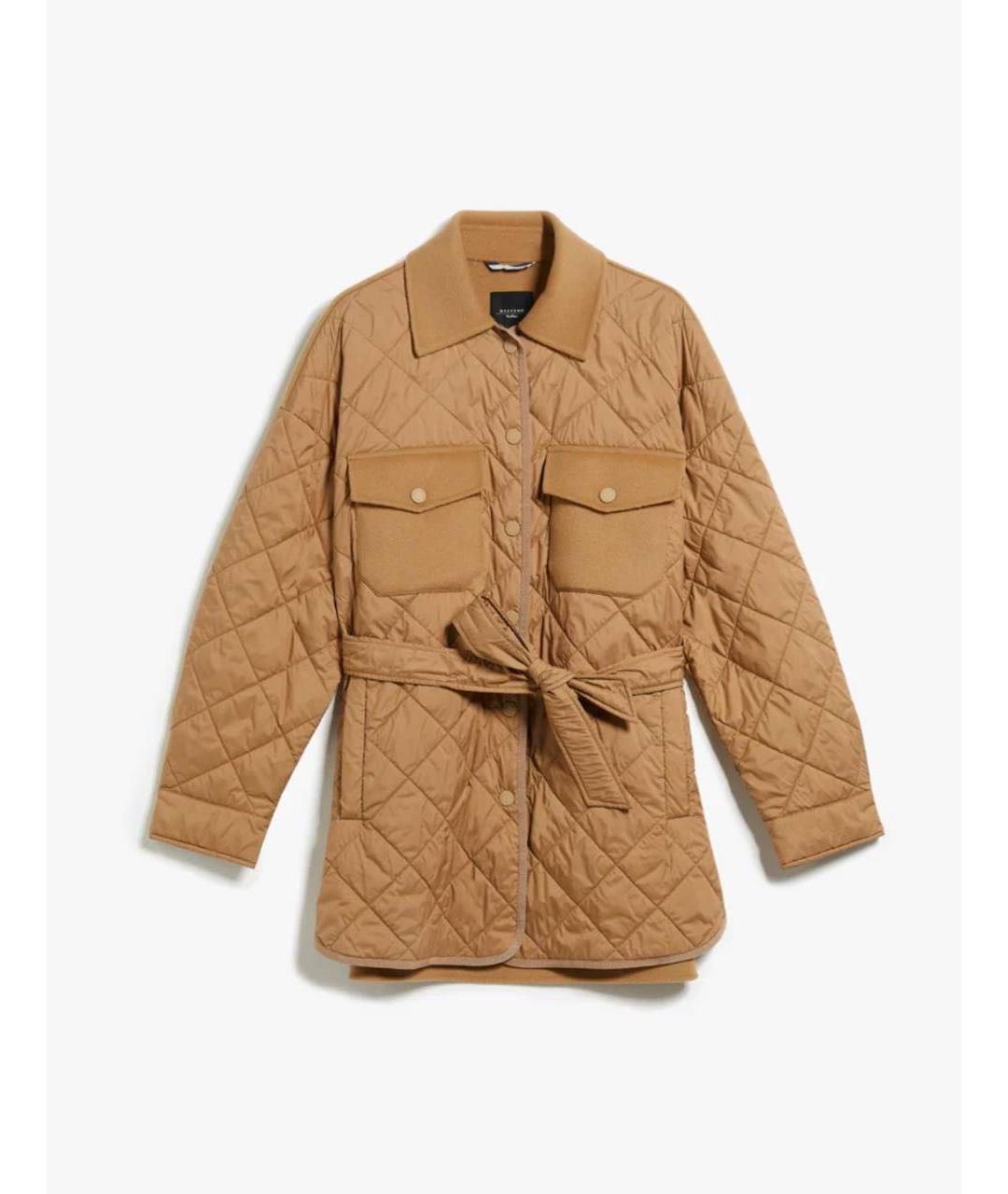 WEEKEND MAX MARA Бежевая шерстяная куртка, фото 9