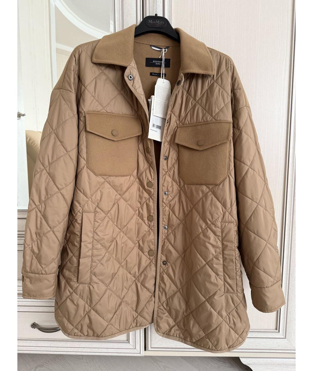 WEEKEND MAX MARA Бежевая шерстяная куртка, фото 4