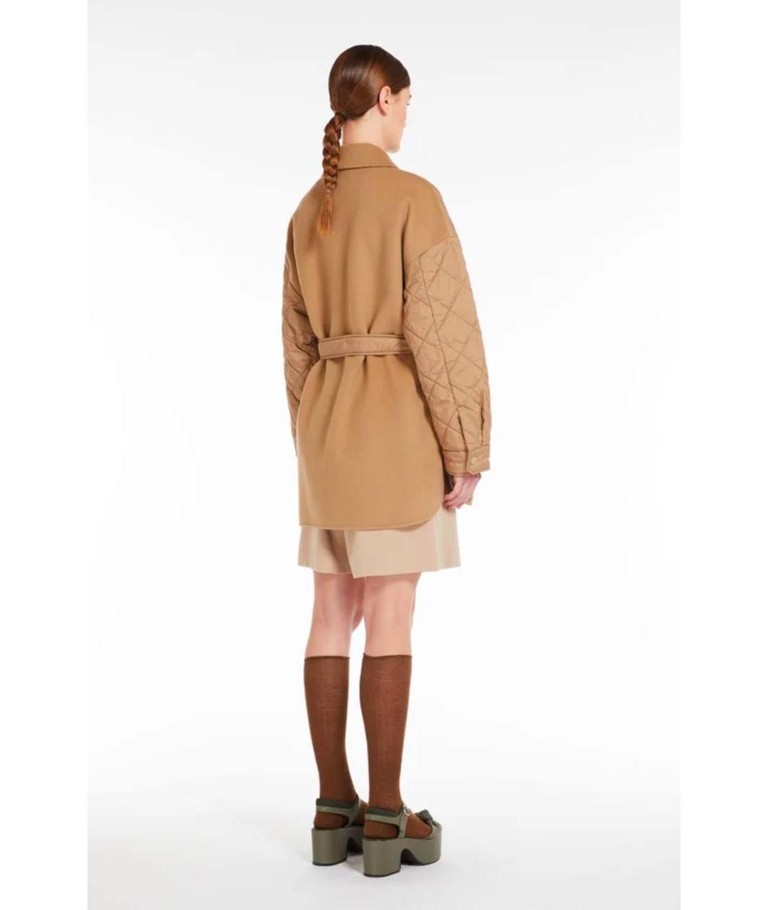 WEEKEND MAX MARA Бежевая шерстяная куртка, фото 3
