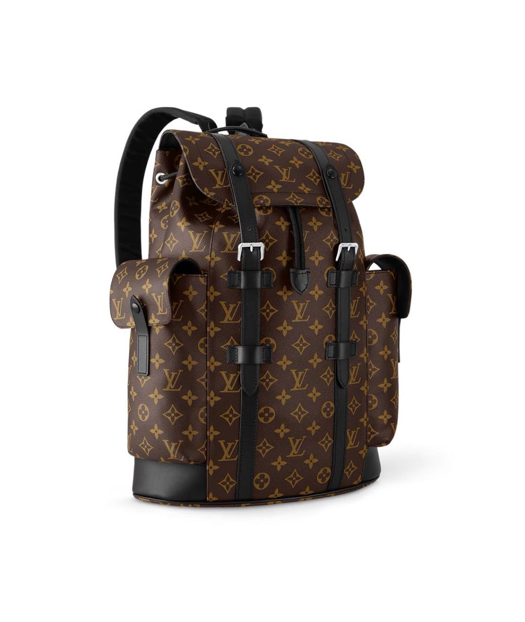 LOUIS VUITTON Коричневый кожаный рюкзак, фото 2