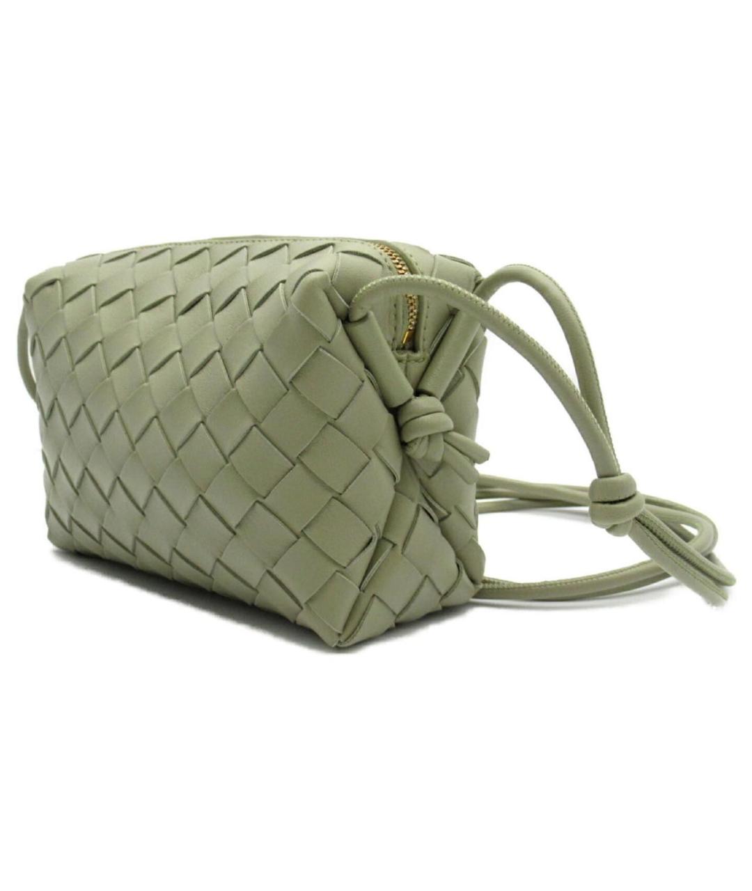 BOTTEGA VENETA Зеленая кожаная сумка через плечо, фото 4