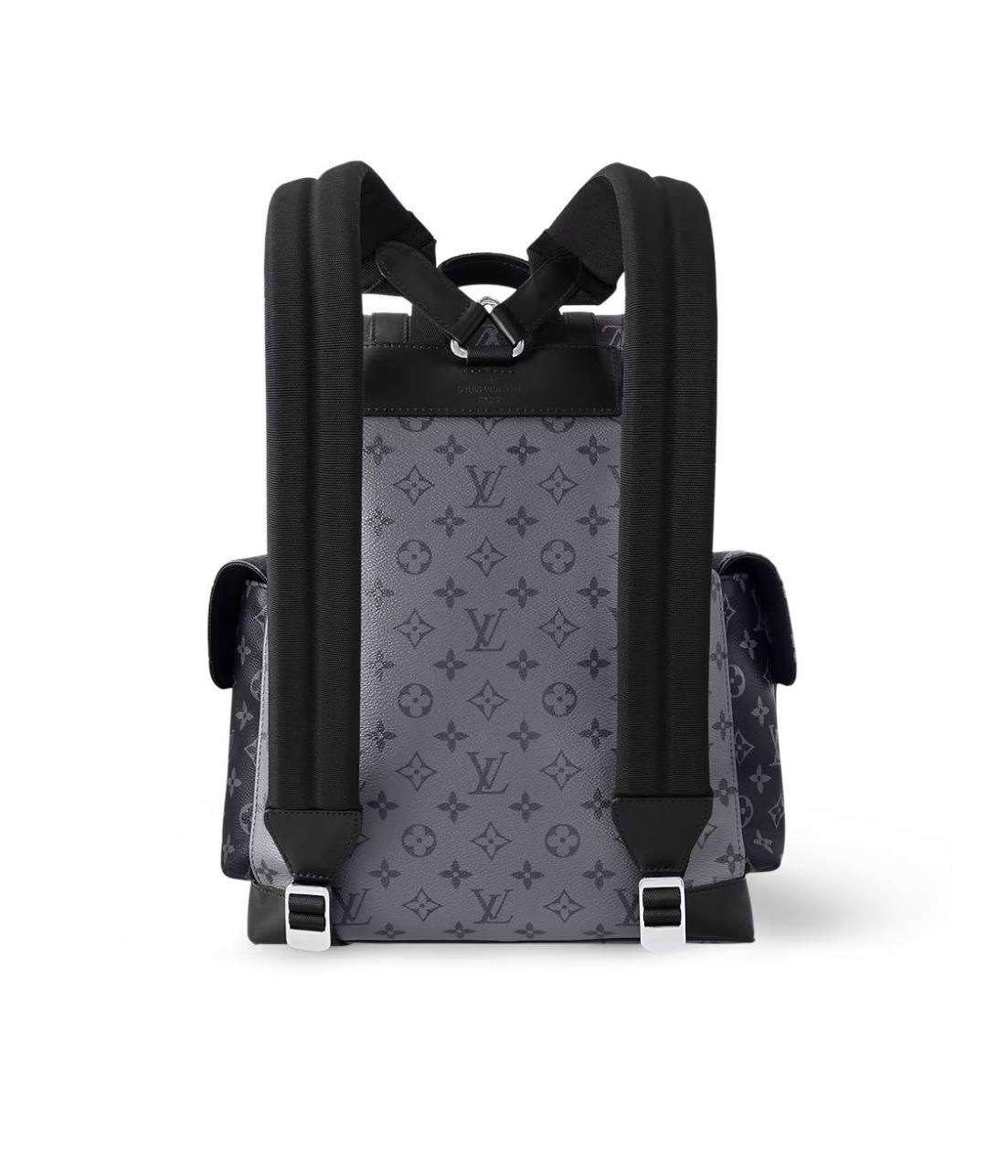 LOUIS VUITTON Серый кожаный рюкзак, фото 6