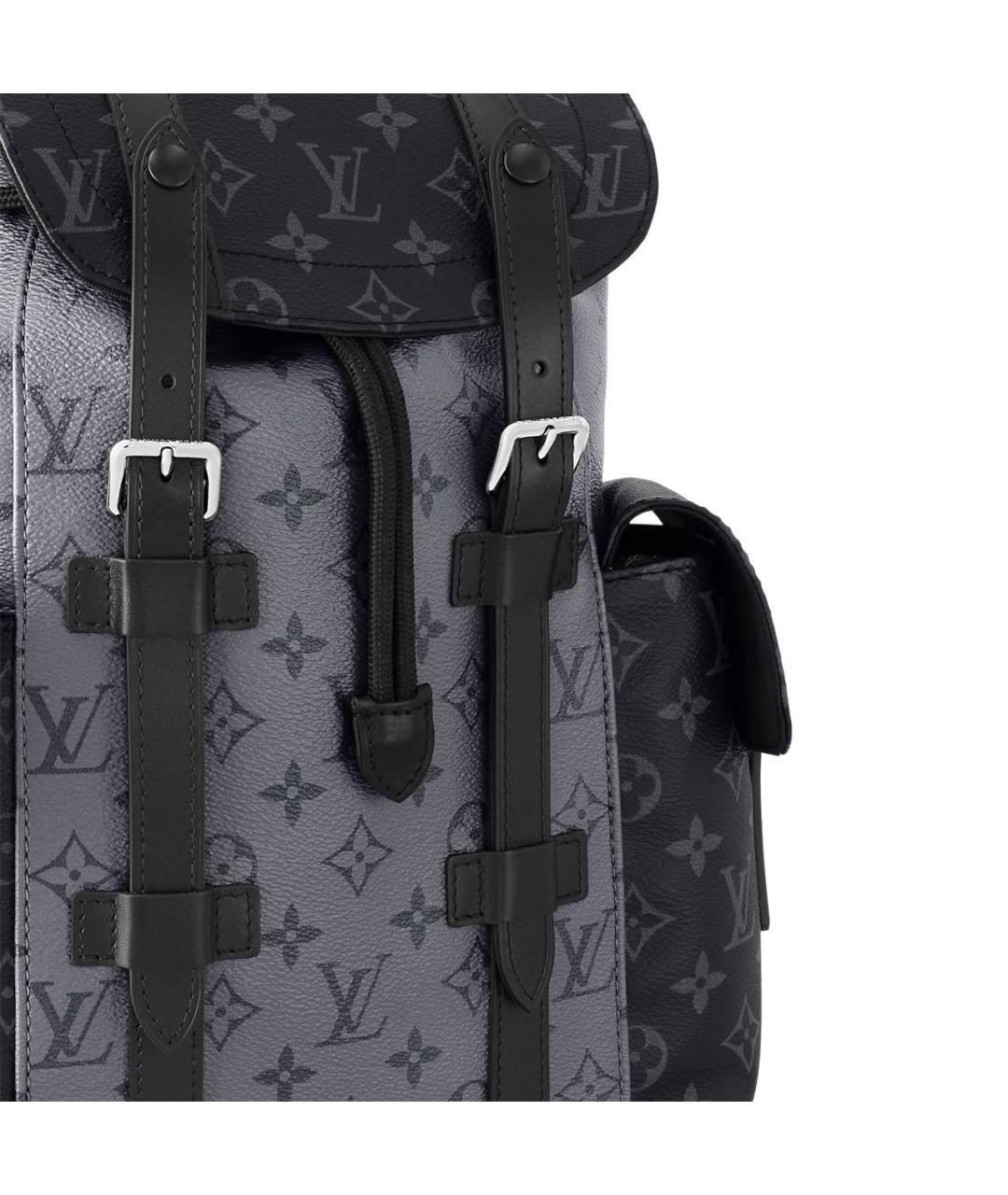 LOUIS VUITTON Серый кожаный рюкзак, фото 2