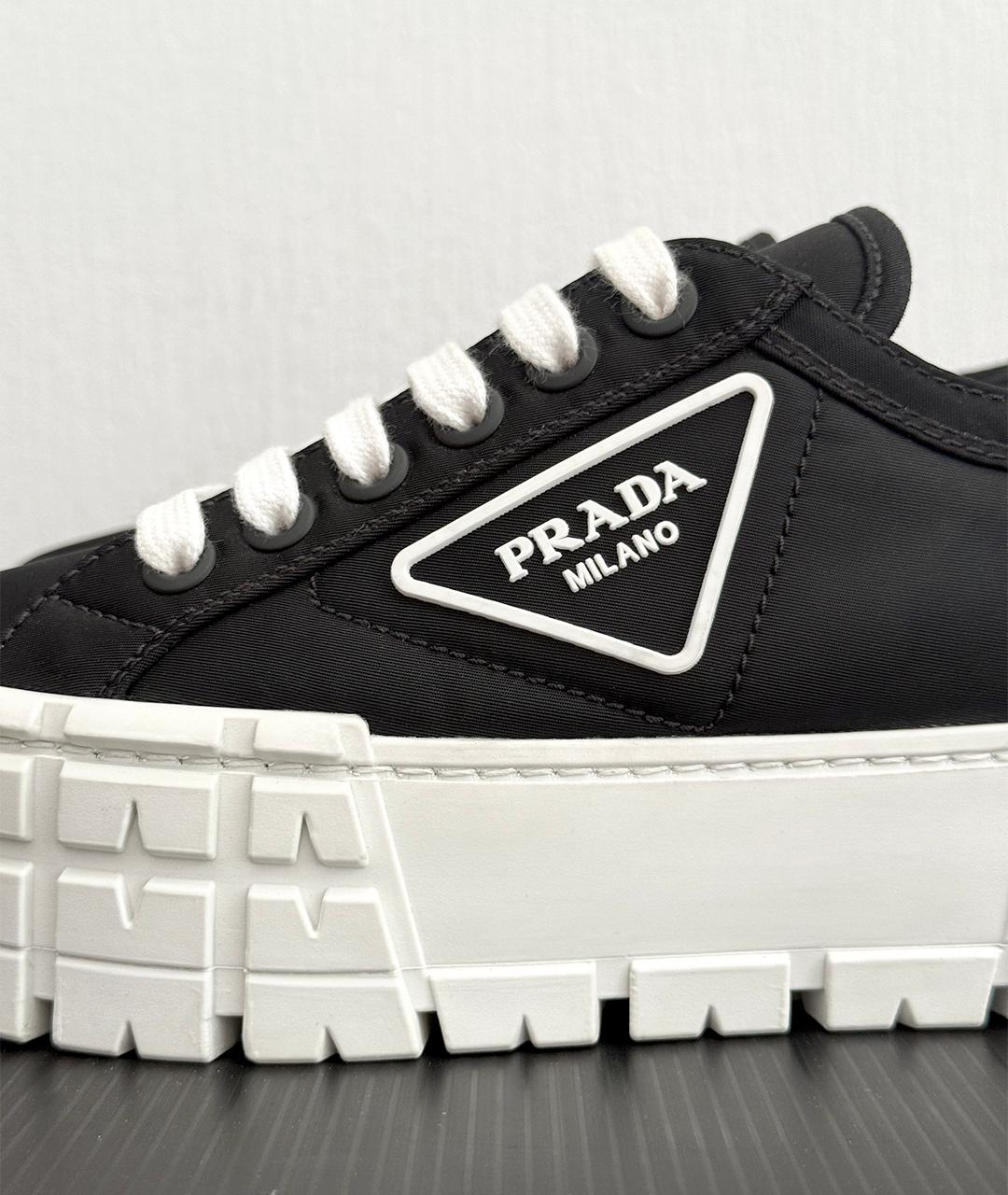 PRADA Черные кеды, фото 4