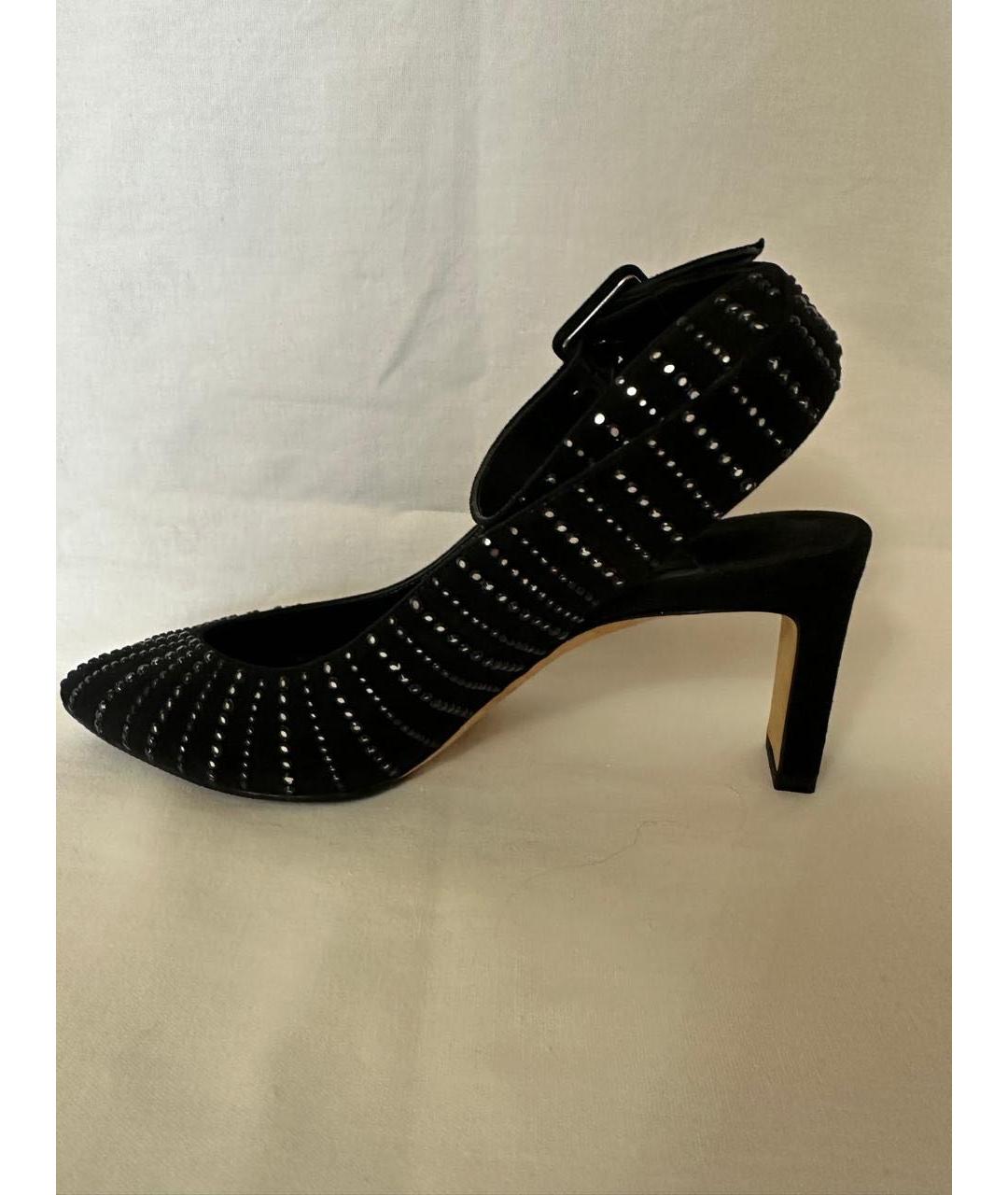 JIMMY CHOO Черные замшевые туфли, фото 2