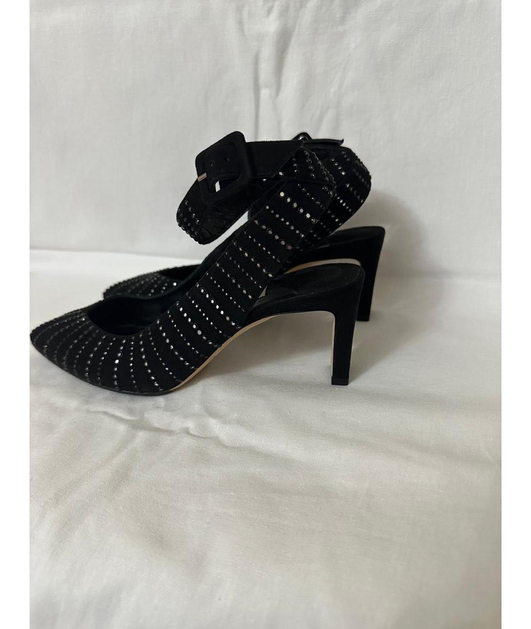 JIMMY CHOO Черные замшевые туфли, фото 5