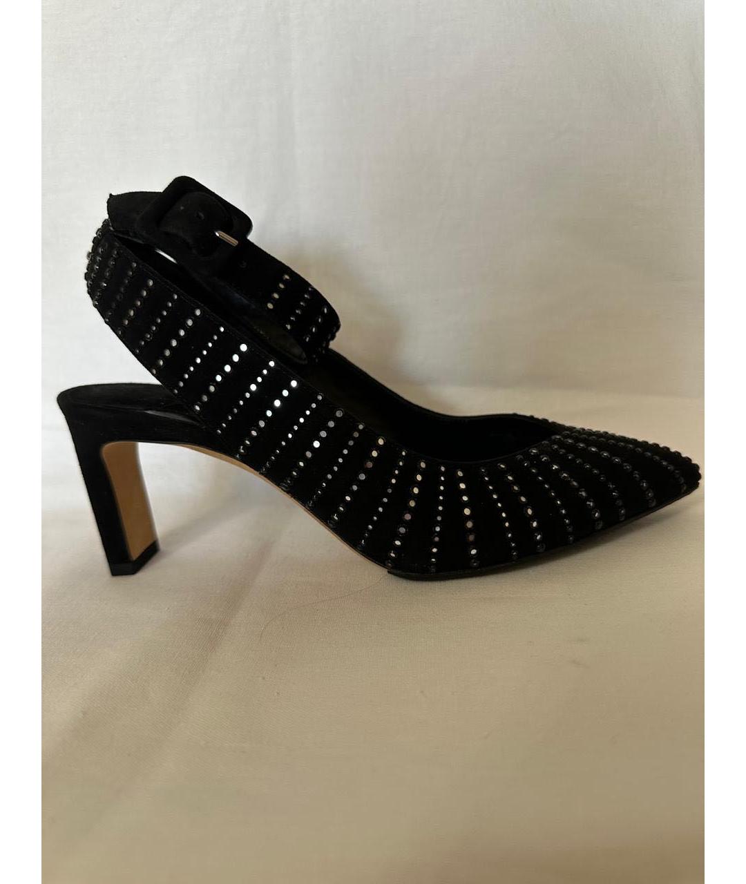 JIMMY CHOO Черные замшевые туфли, фото 6