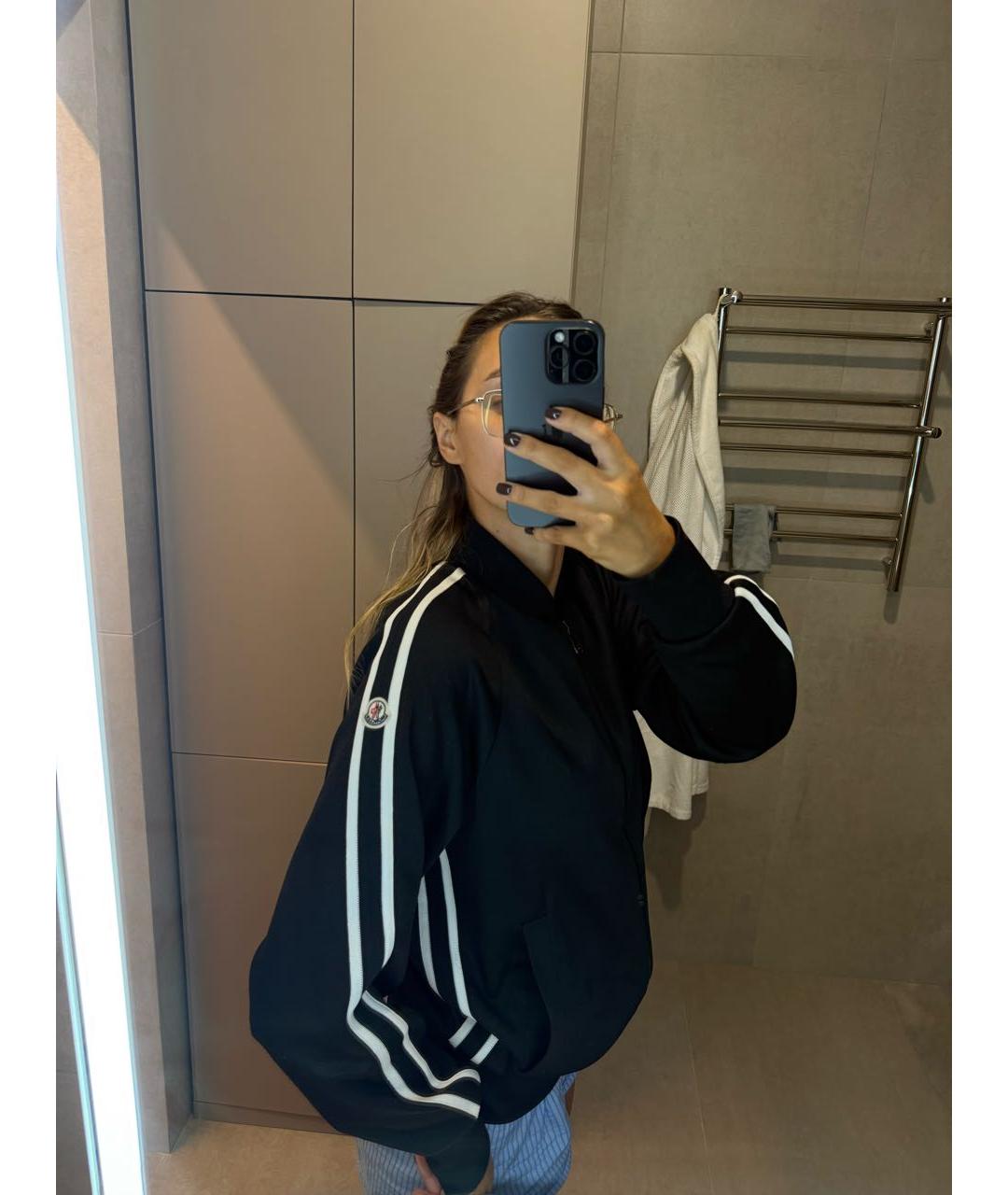 MONCLER Черная спортивная куртка, фото 7