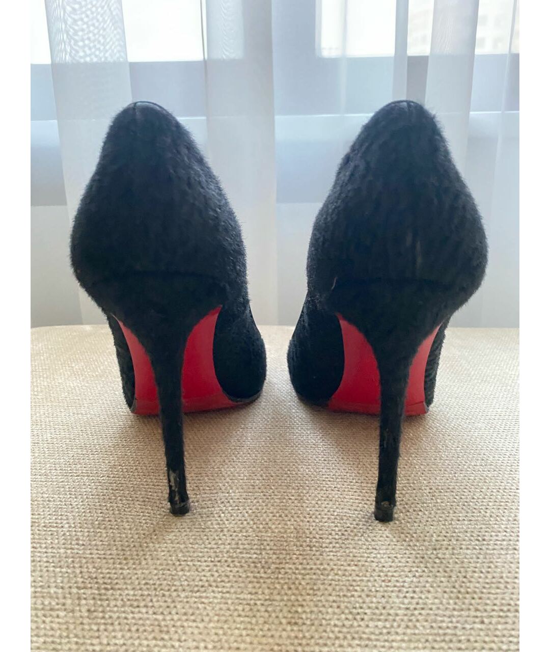 CHRISTIAN LOUBOUTIN Черные туфли, фото 4