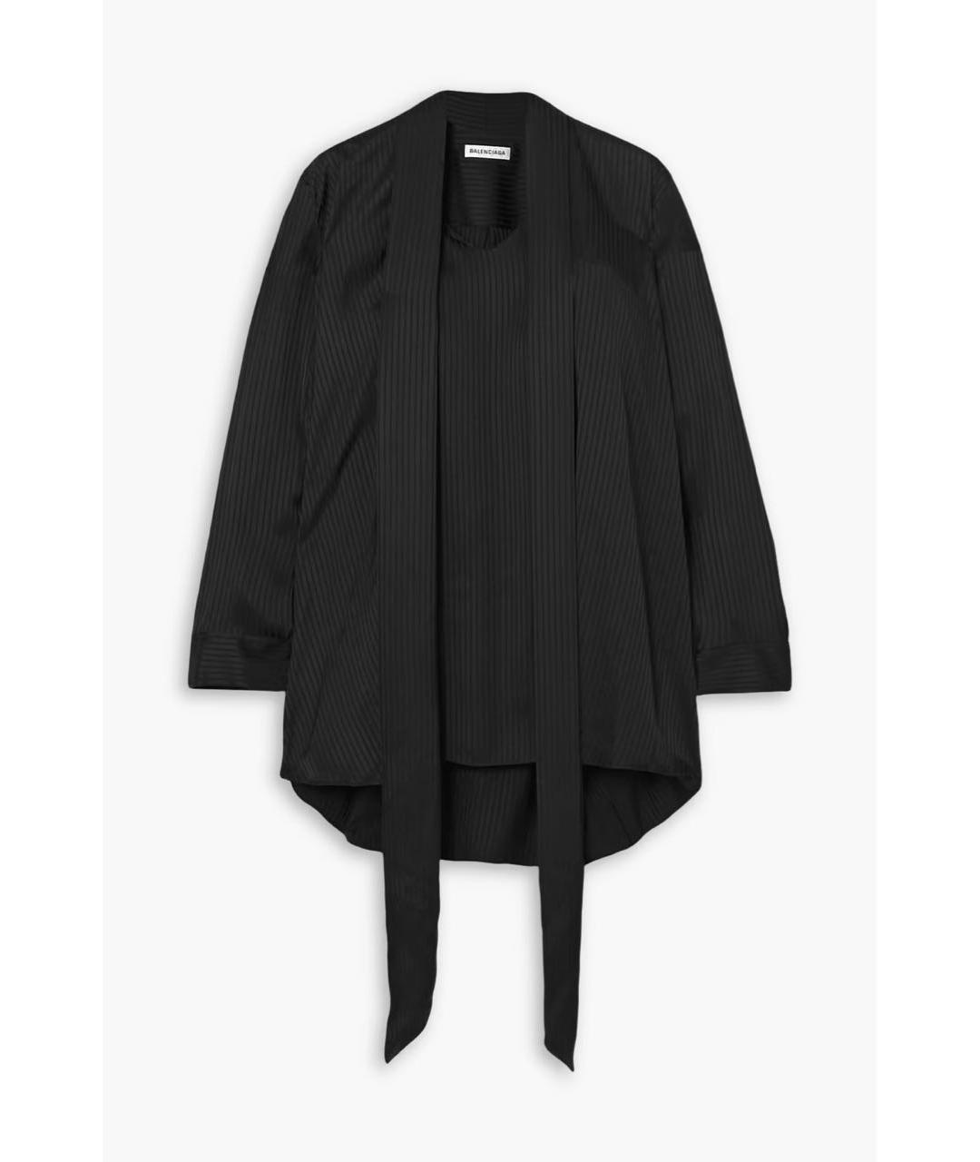 BALENCIAGA Черная вискозная блузы, фото 8