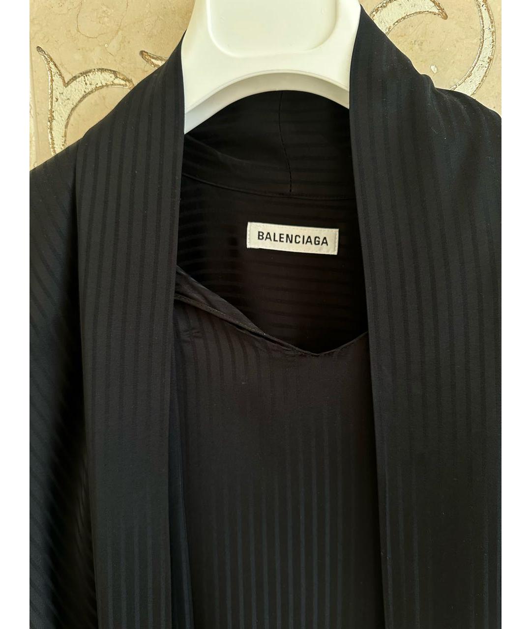 BALENCIAGA Черная вискозная блузы, фото 6