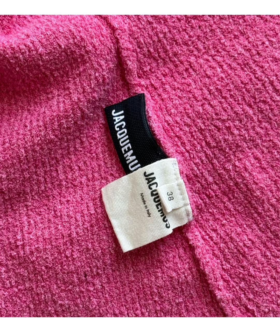 JACQUEMUS Розовая хлопковая майка, фото 3