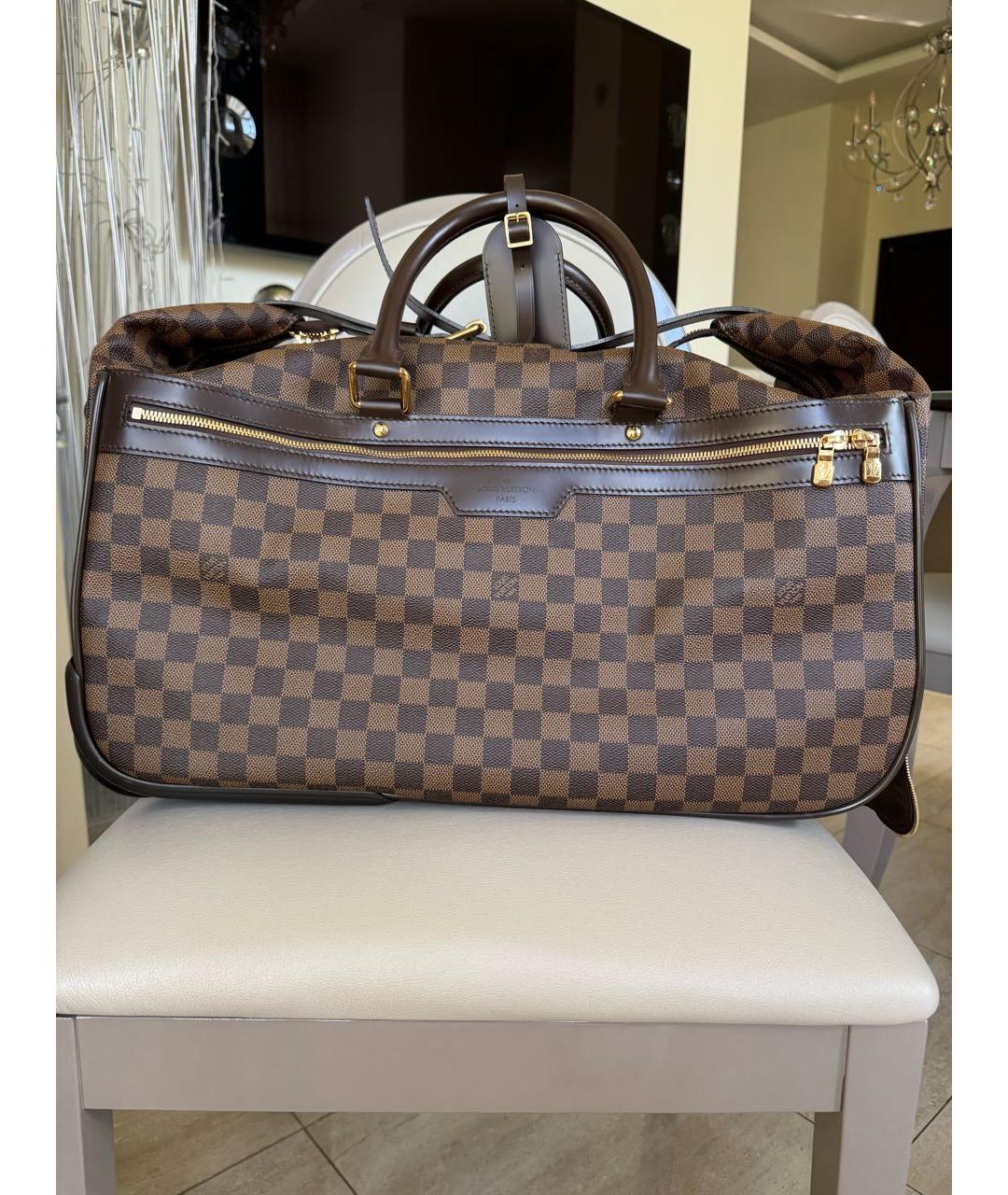 LOUIS VUITTON Коричневая дорожная/спортивная сумка, фото 8