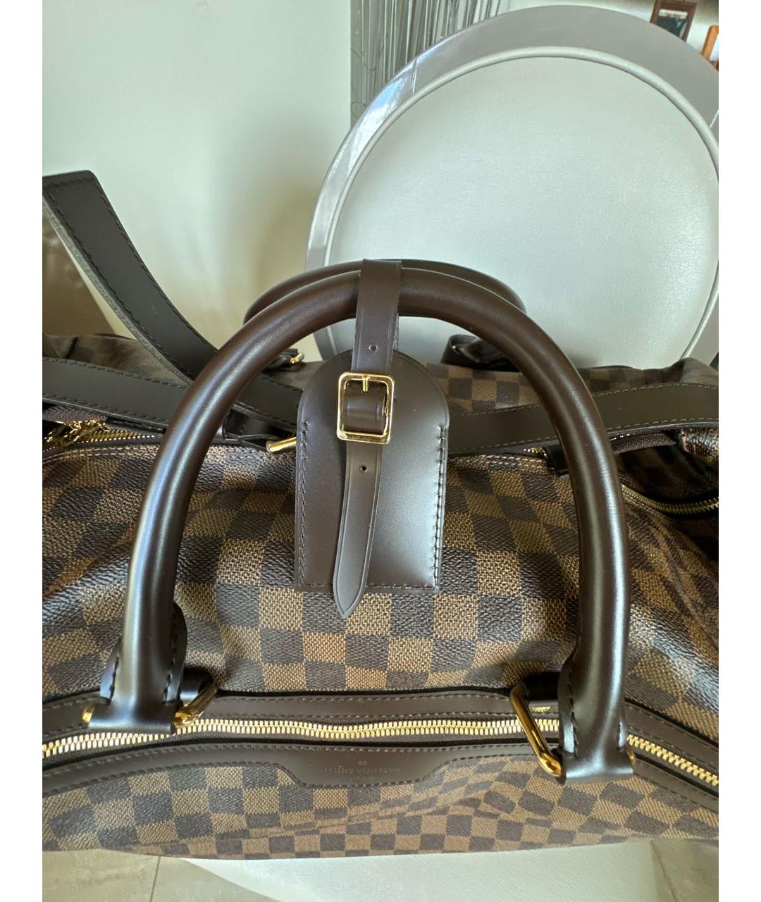 LOUIS VUITTON Коричневая дорожная/спортивная сумка, фото 5
