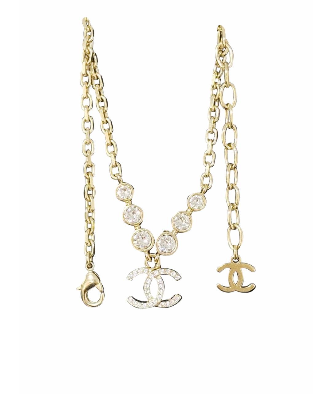 CHANEL Золотая металлическая подвеска, фото 1