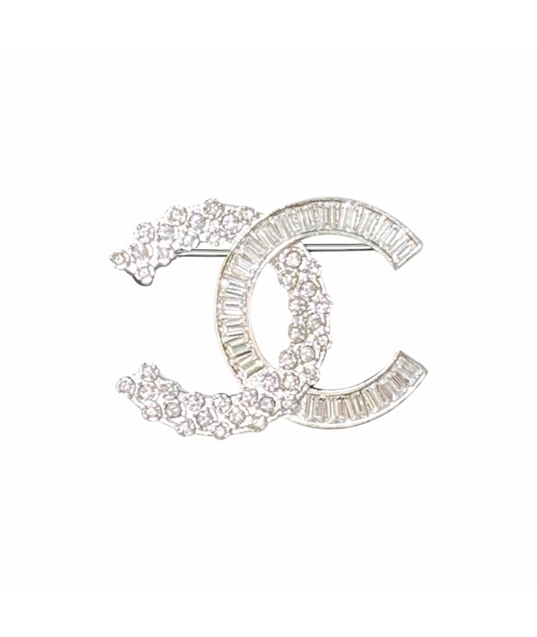 CHANEL Серебряная металлическая булавка / брошь, фото 1