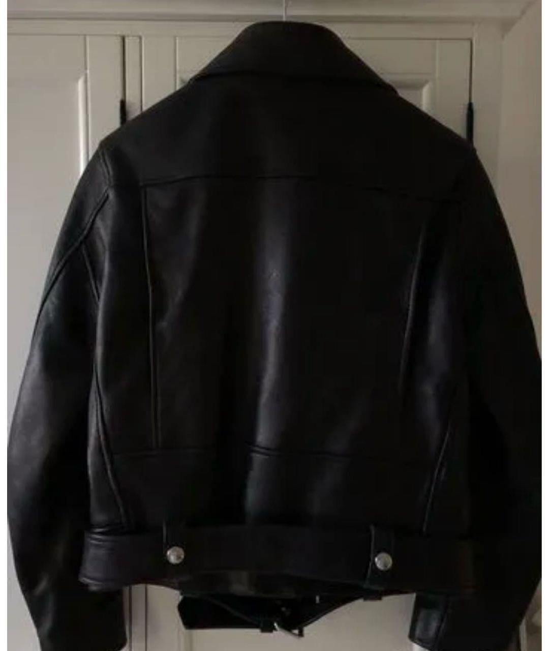 ACNE STUDIOS Черная кожаная куртка, фото 2