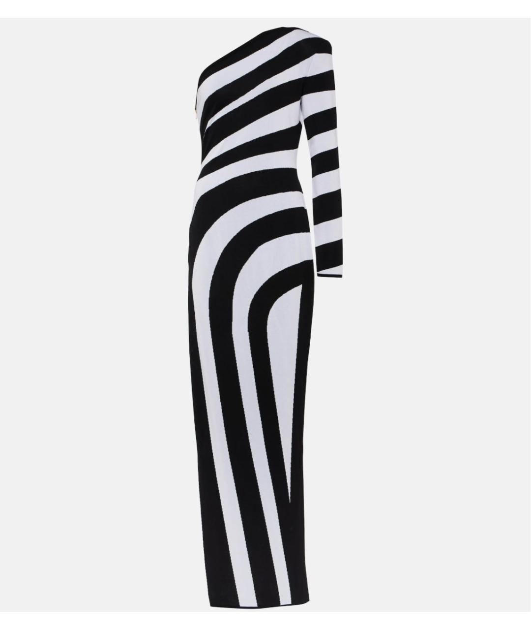 BALMAIN Черное полиэстеровое коктейльное платье, фото 5