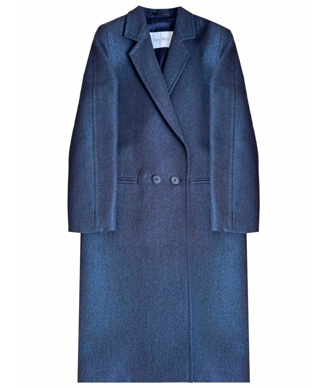 MAX MARA Синее пальто, фото 1