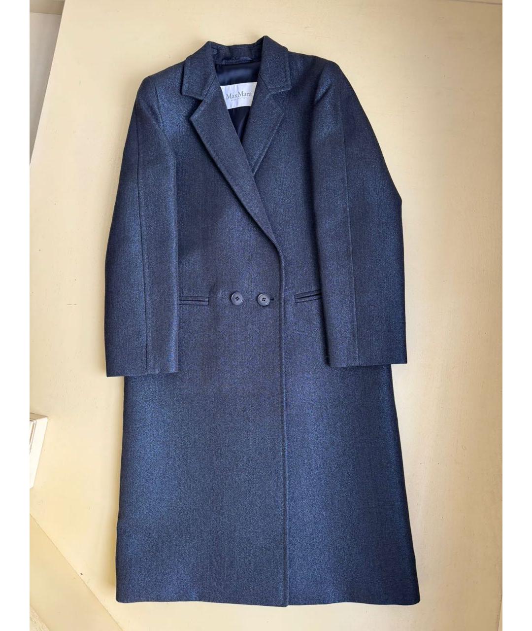 MAX MARA Синее пальто, фото 9