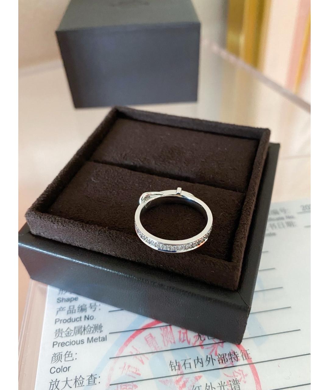 HERMES Серебряное кольцо из белого золота, фото 6
