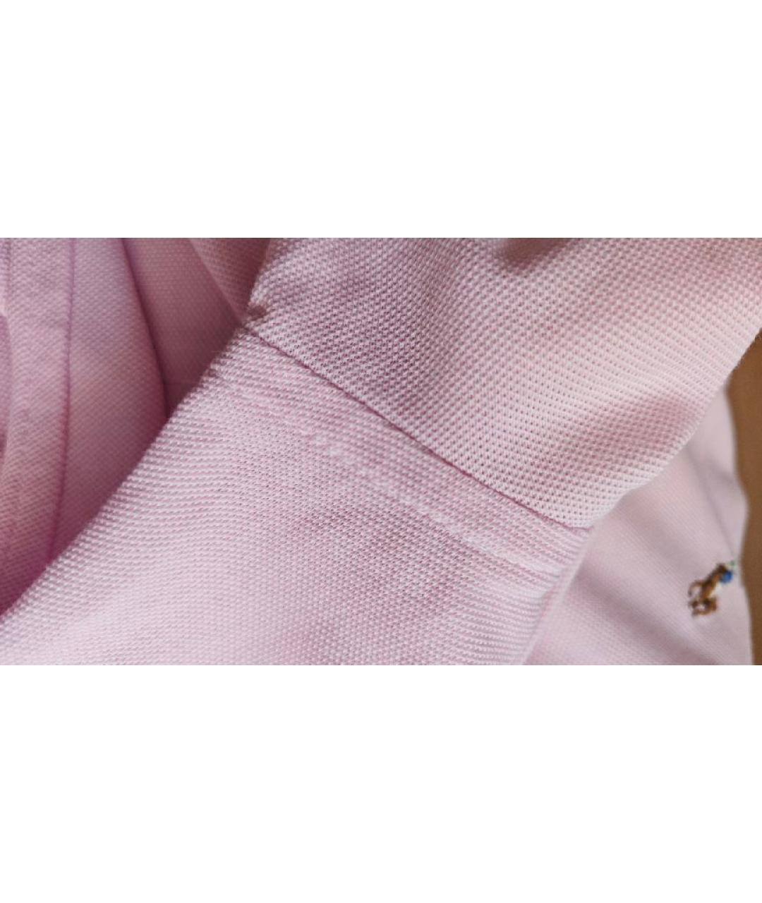POLO RALPH LAUREN Розовая хлопковая рубашка, фото 9