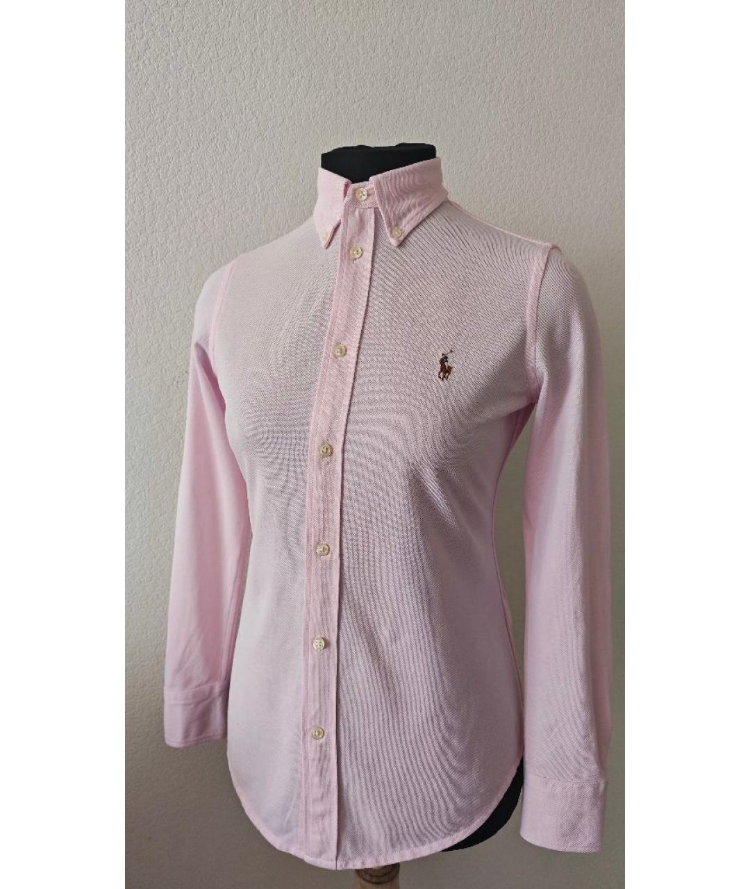 POLO RALPH LAUREN Розовая хлопковая рубашка, фото 4